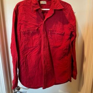 L.L. Bean Men's Vibrant Red Shirt